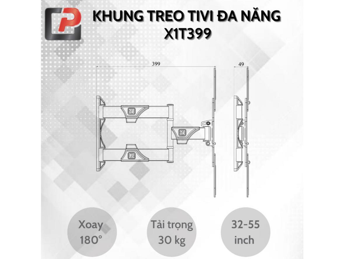 Cơ chế xoay 180 độ tại các khớp nối giúp tối ưu góc nhìn ở phòng khách và góc tường.