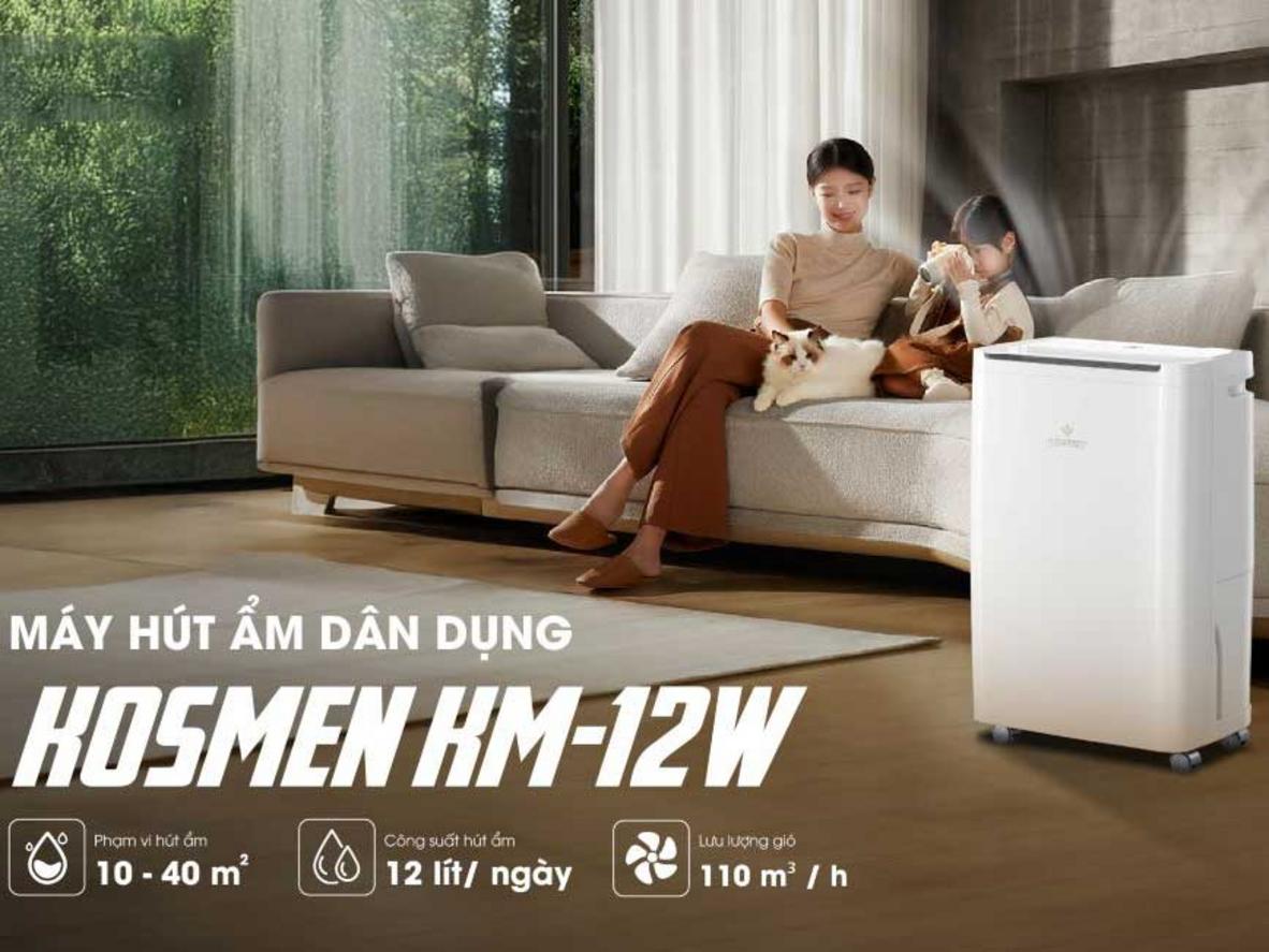 175W và 110 m³/giờ giúp KM-12W vận hành hiệu quả mà vẫn tiết kiệm điện.