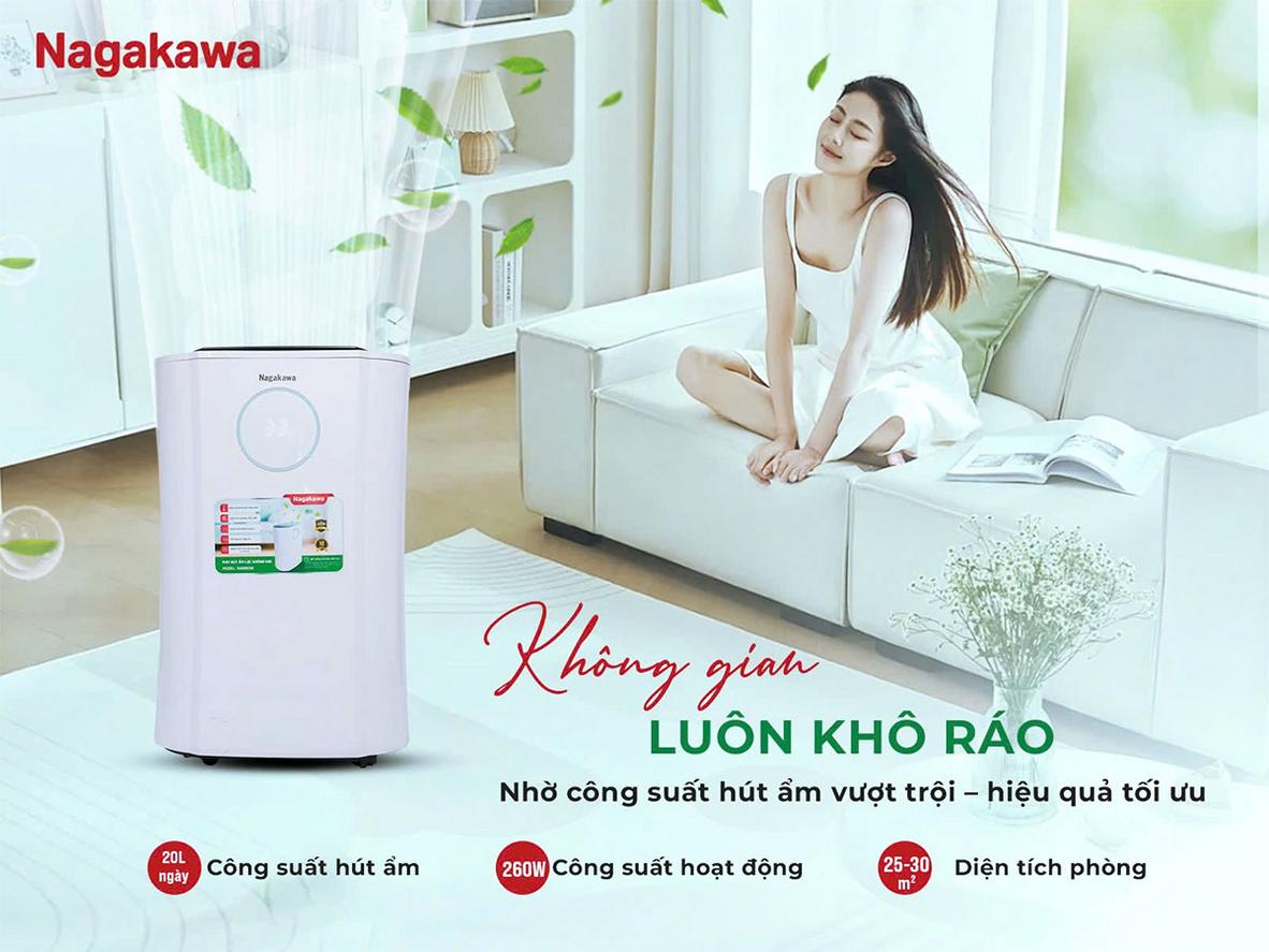 4 chế độ giúp NAD8559 linh hoạt cho hút ẩm, sấy đồ và lọc khí.