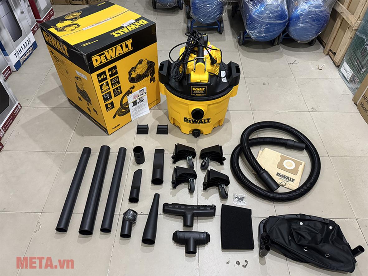 Bình chứa 34L giúp máy hoạt động lâu hơn trước khi phải xả rác.