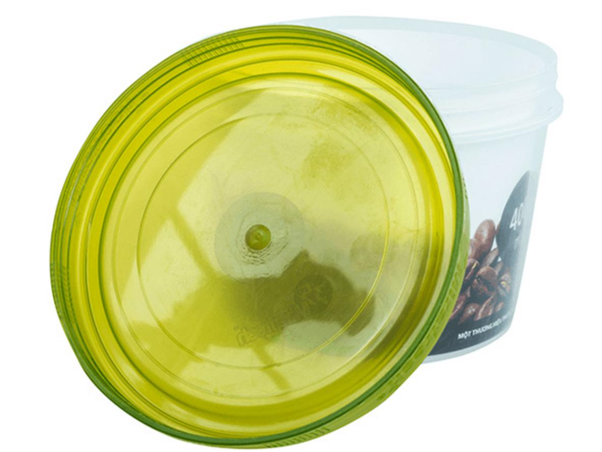 Nhựa PP nguyên sinh giúp hộp BioZone 400ml bền và an toàn hơn cho thực phẩm khô.