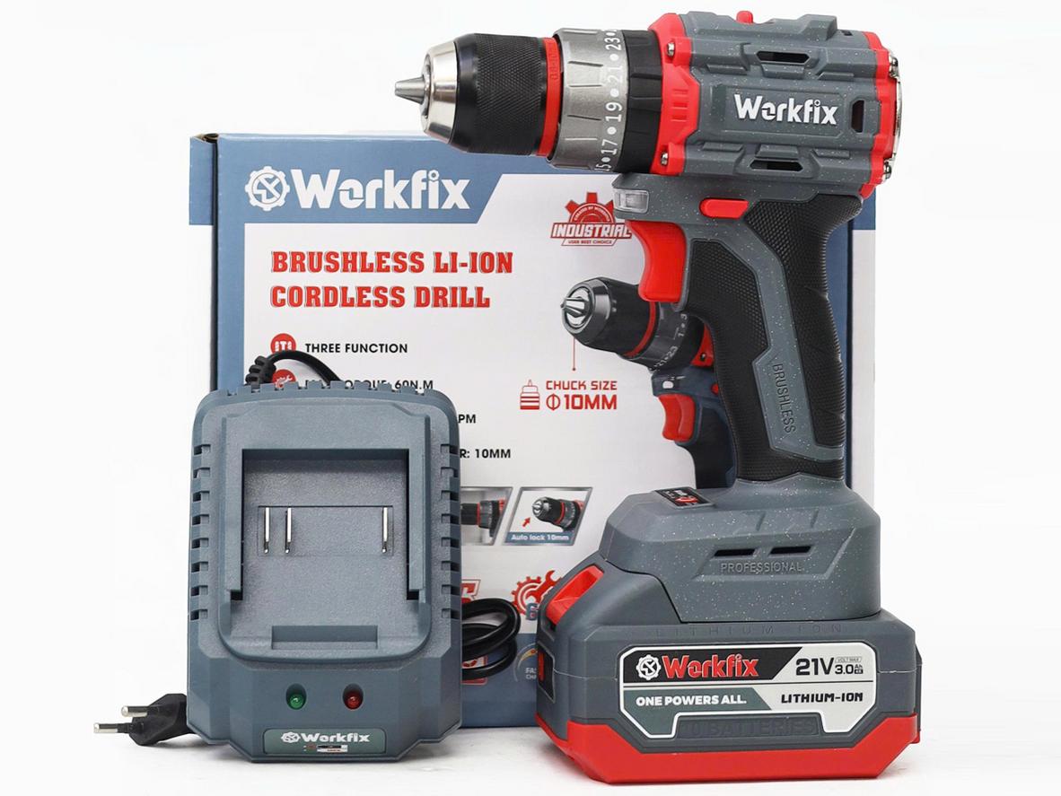 Bộ máy khoan Workfix WF-ID2110BL 21V đa năng cho khoan và bắt vít