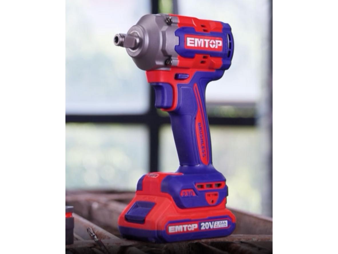Emtop ECIWL20236 cho phép siết bu lông và bắn vít trên cùng một bộ máy.