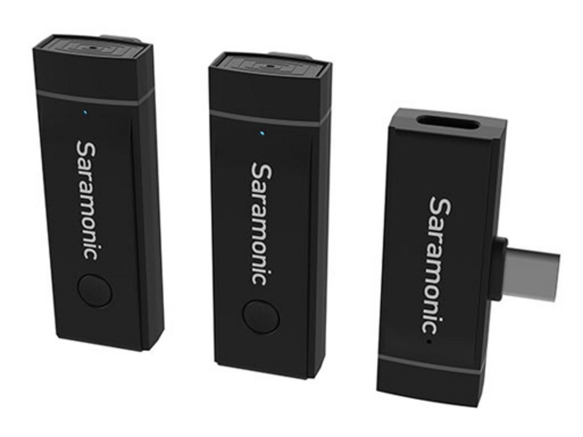 Bộ micro không dây Saramonic Blink Go U2 Kit cho 2 người nói, cổng USB Type-C.