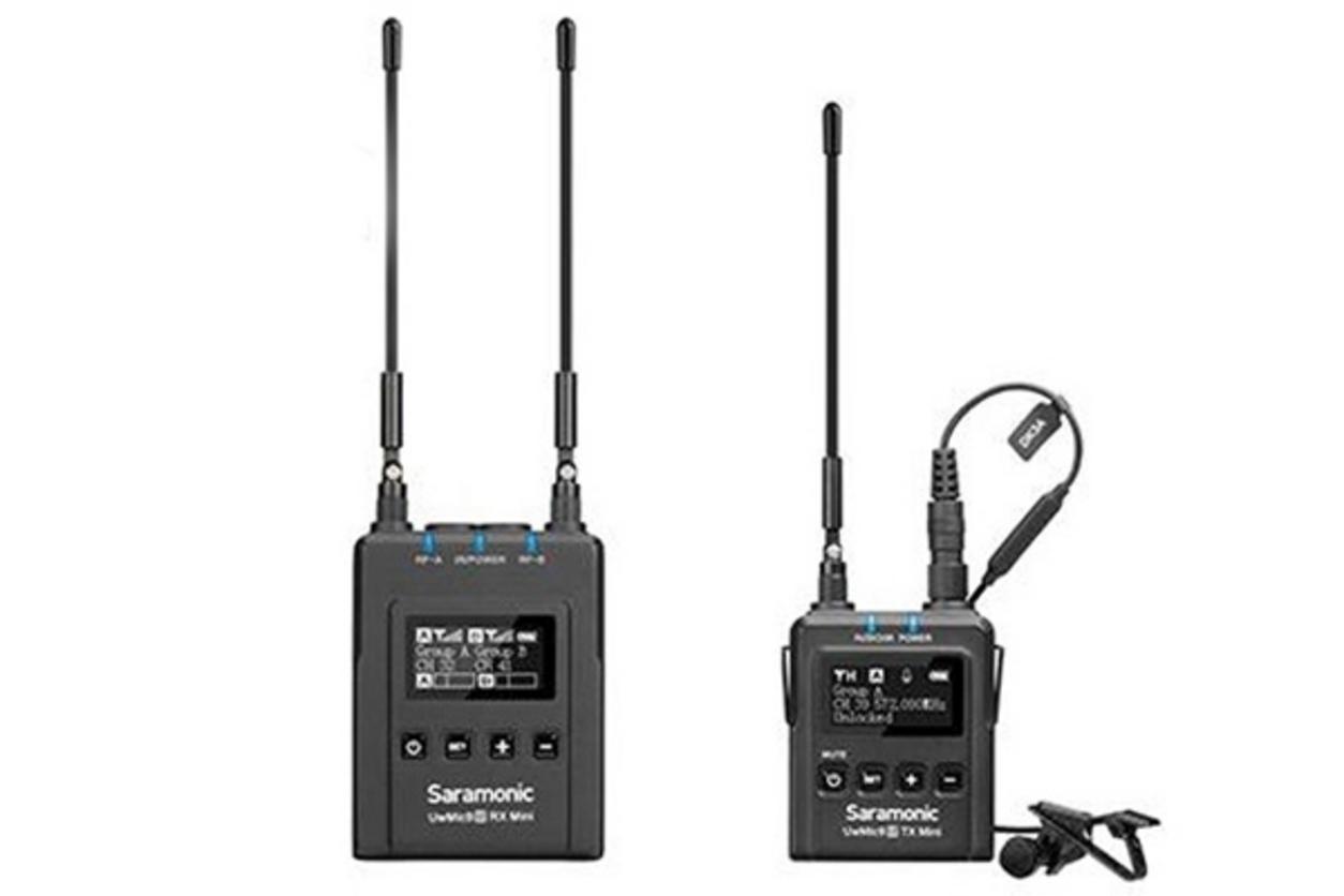Bộ micro không dây Saramonic UwMic9S Kit 1 Mini gọn nhẹ, phù hợp cho máy ảnh và quay nội dung di động.