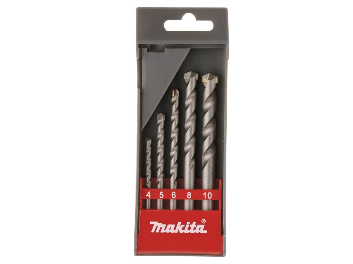 Bộ mũi khoan 5 mũi Makita D-05175 gồm đủ 5 size thực dụng cho khoan tường và bê tông.