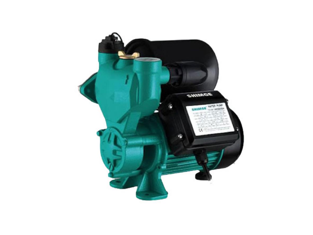Bơm tăng áp Shimge PW550 550W phù hợp nhà nhiều tầng và hệ thống nước yếu.