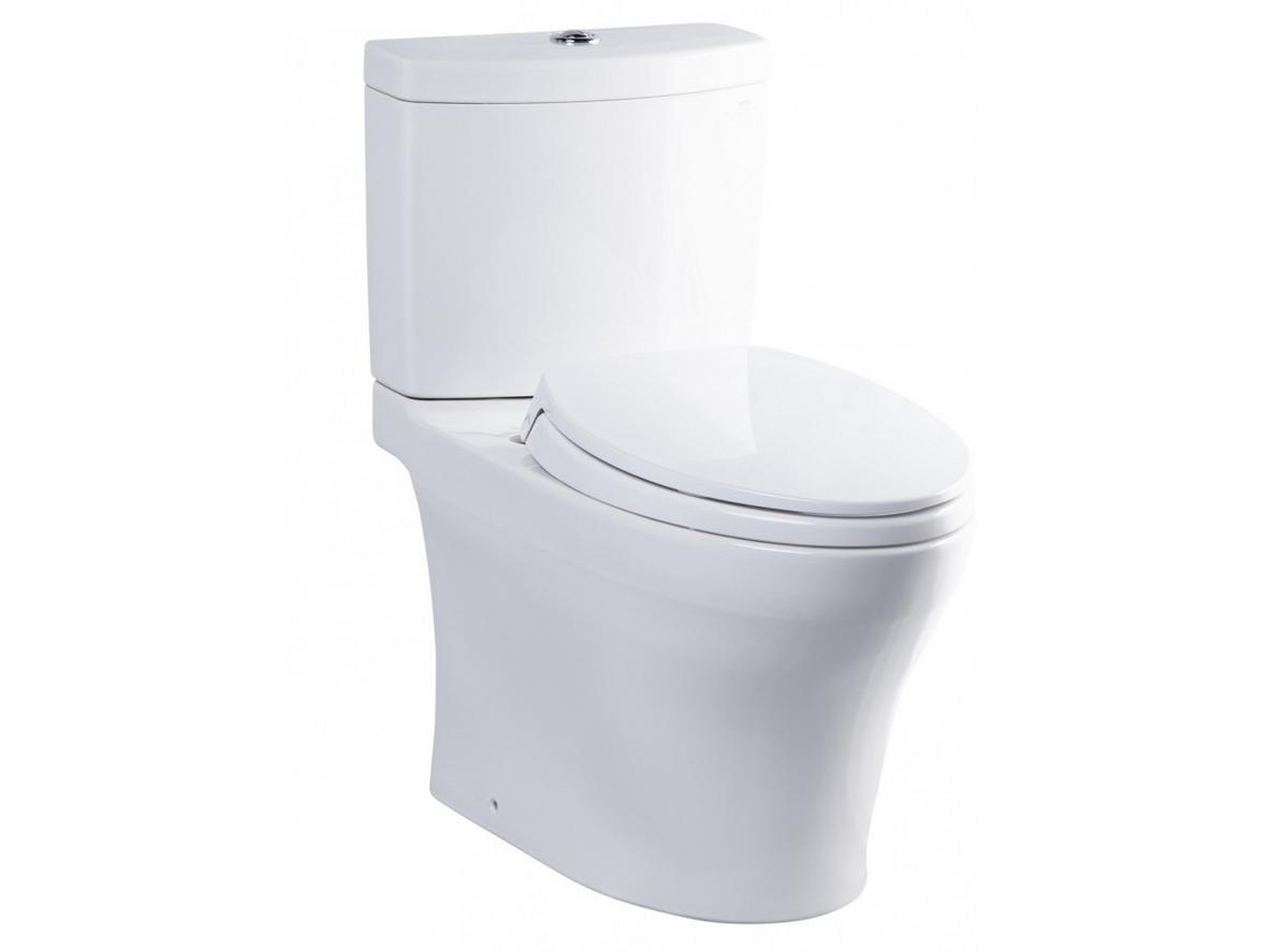 Bồn cầu 2 khối TOTO CS769DRT2 nổi bật với xả nhấn 2 chế độ và nắp đóng êm.