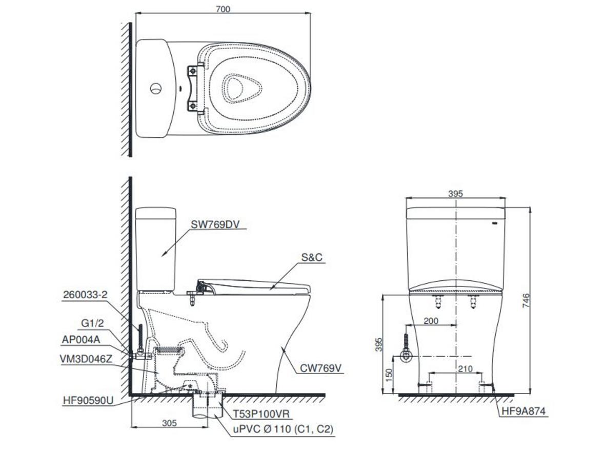 CeFiONtect, Tornado và nắp TC393VS tạo nên trải nghiệm sạch và êm cho CS769DRT2.