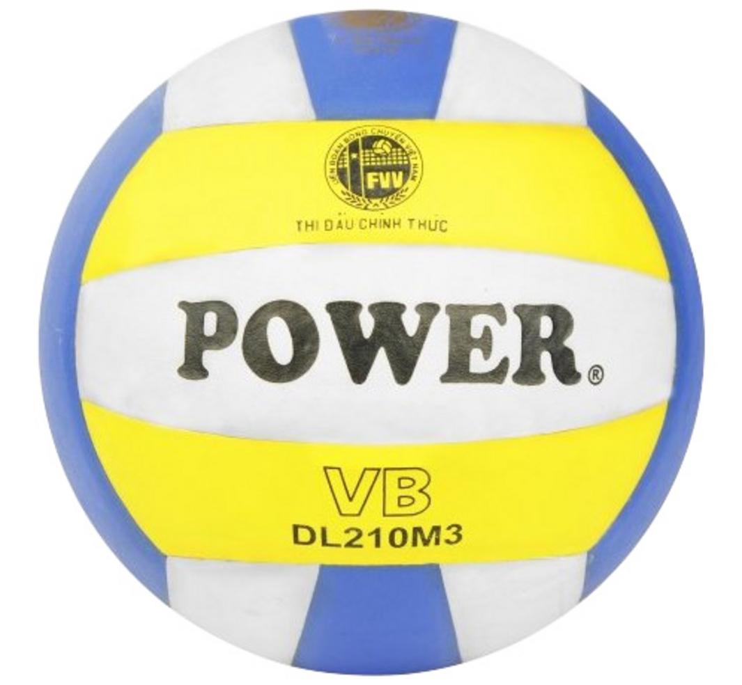 Bóng chuyền da PU Power - DL 210M3 êm tay, bám tốt, phù hợp tập luyện và thi đấu phong trào.