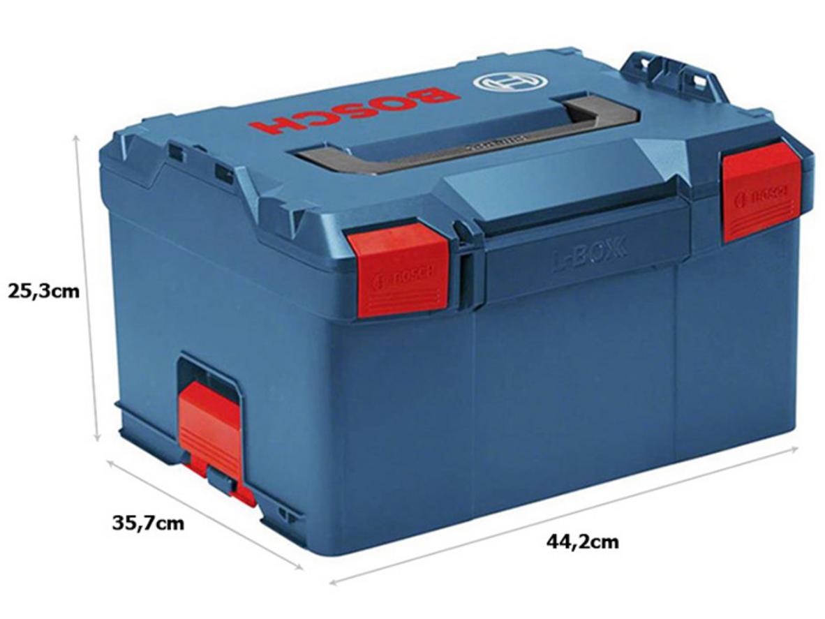 Nhựa ABS cao cấp giúp Bosch L-BOXX 238 bền chắc và chịu va đập tốt.