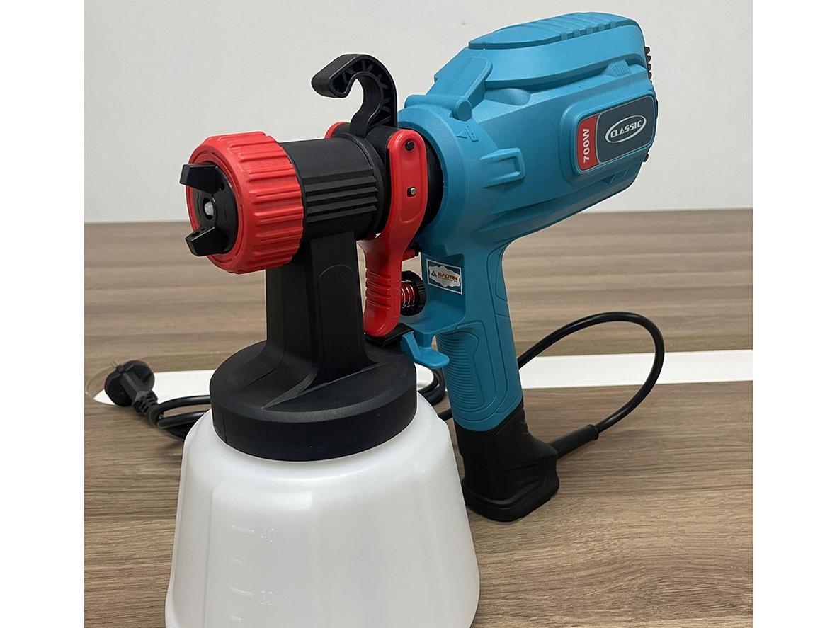 Dải lưu lượng 0 - 1.200 mm/phút giúp kiểm soát độ phủ và tiết kiệm sơn.