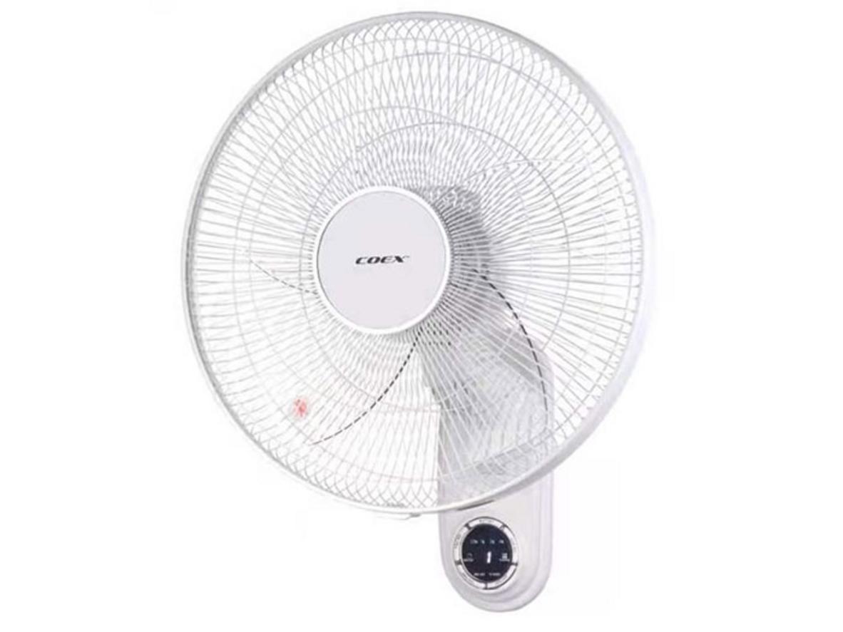 Công suất 50W và 5 cánh giúp quạt treo tường Coex CW-7210A tạo gió rộng, dễ chịu hơn.