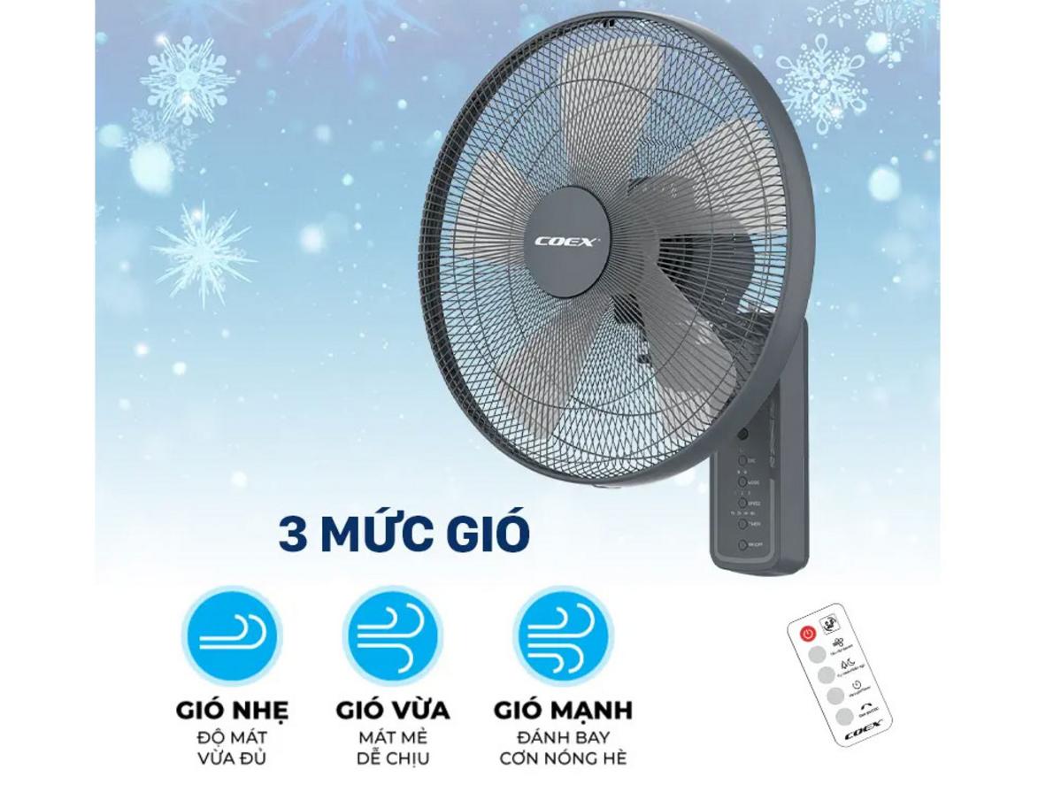 55W và 5 cánh giúp CW-7213A tản gió đều, mát nhanh hơn.