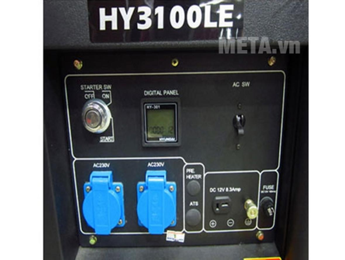 Công suất 2.5KW - 2.8KW của HY3100LE phù hợp tải thiết yếu gia đình.