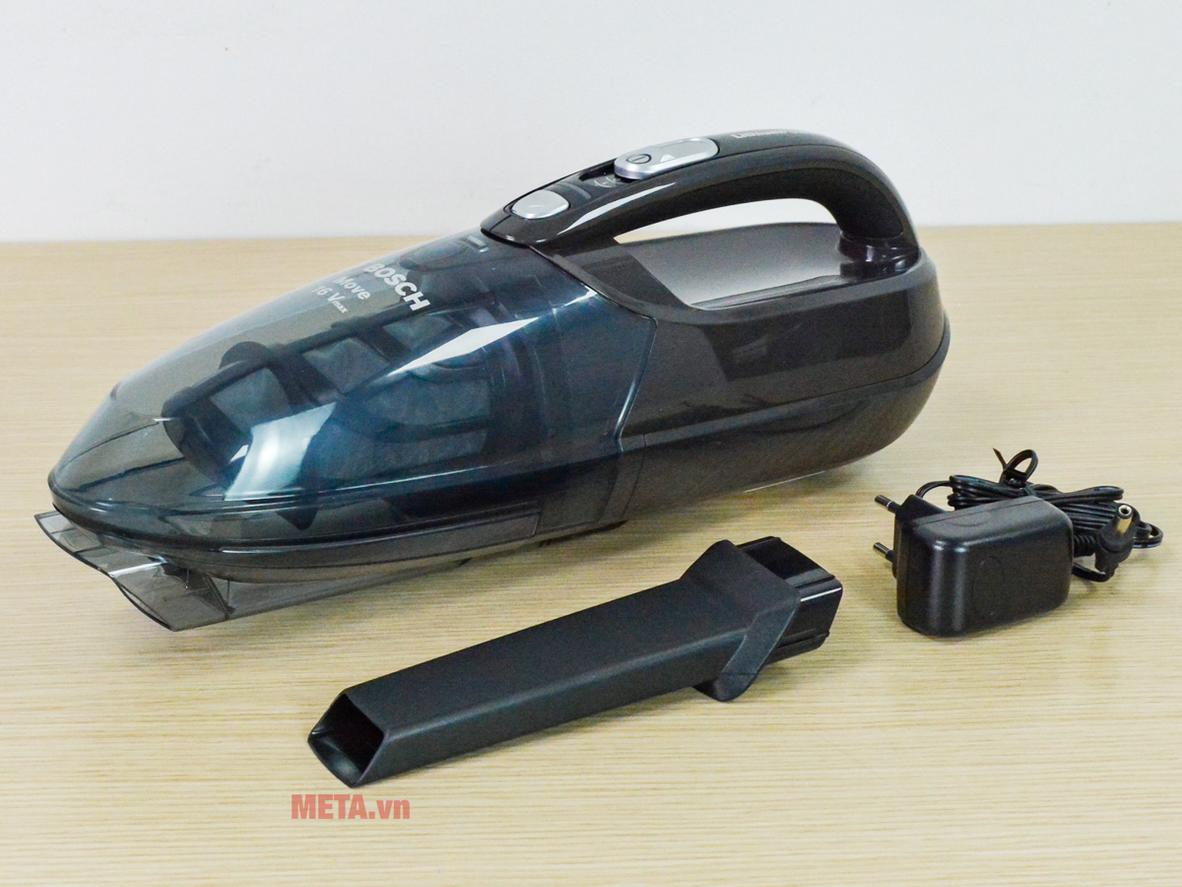Đầu hút khe của Bosch BHN16L hỗ trợ làm sạch rãnh ghế và góc hẹp.