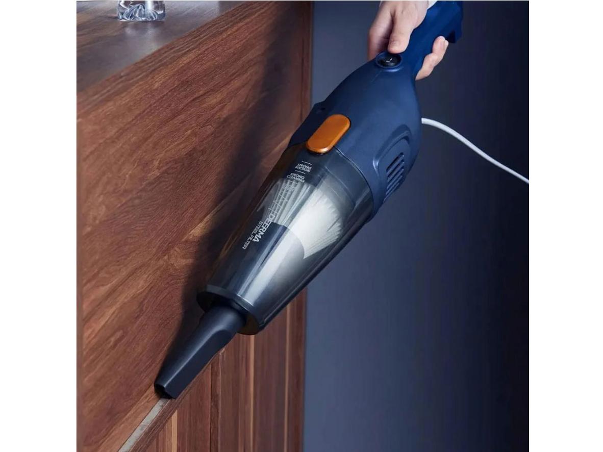 Hộp bụi 1.2L và dây 4,5m giúp dọn nhà liền mạch hơn