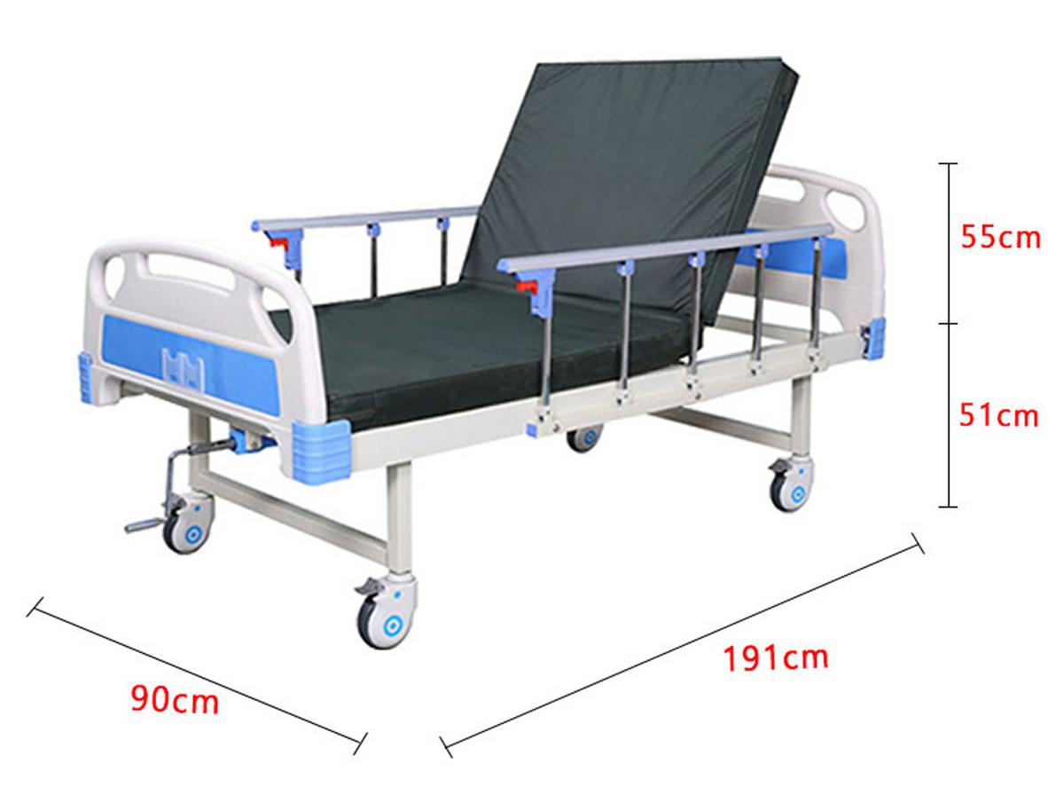 Đệm xơ dừa đi kèm giúp người bệnh nằm thoáng hơn khi chăm sóc tại nhà.