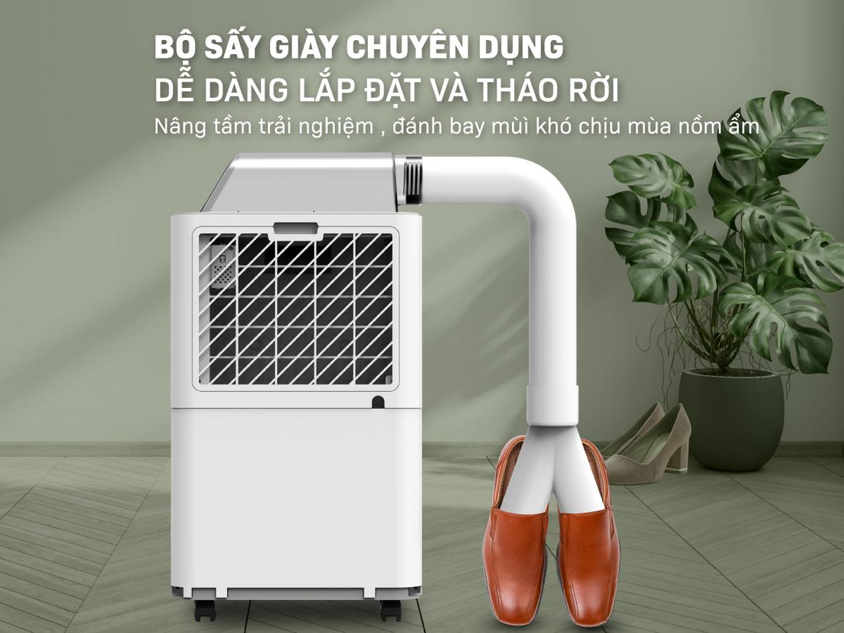 Công suất 18 lít/ngày phù hợp phòng 20–30m².