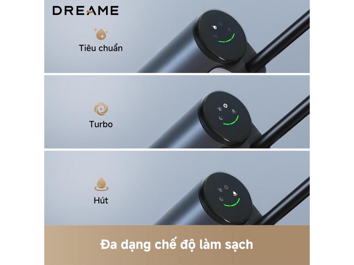 Một nút nhấn để tự làm sạch cuộn lăn trên Dreame G10