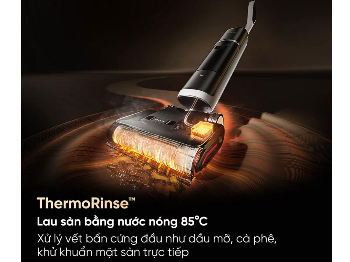 Thông số 22.000Pa, pin 72 phút và sạc 4 giờ cho thấy sức vận hành của Dreame H15 Pro Heat.