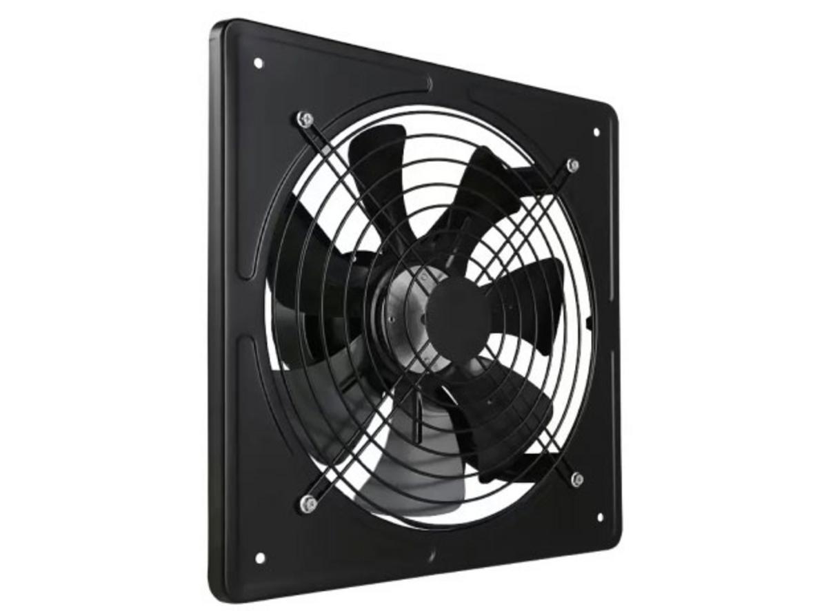 Thép sơn tĩnh điện và lưới bảo vệ hai mặt giúp FD250 bền và an toàn hơn khi lắp tường.