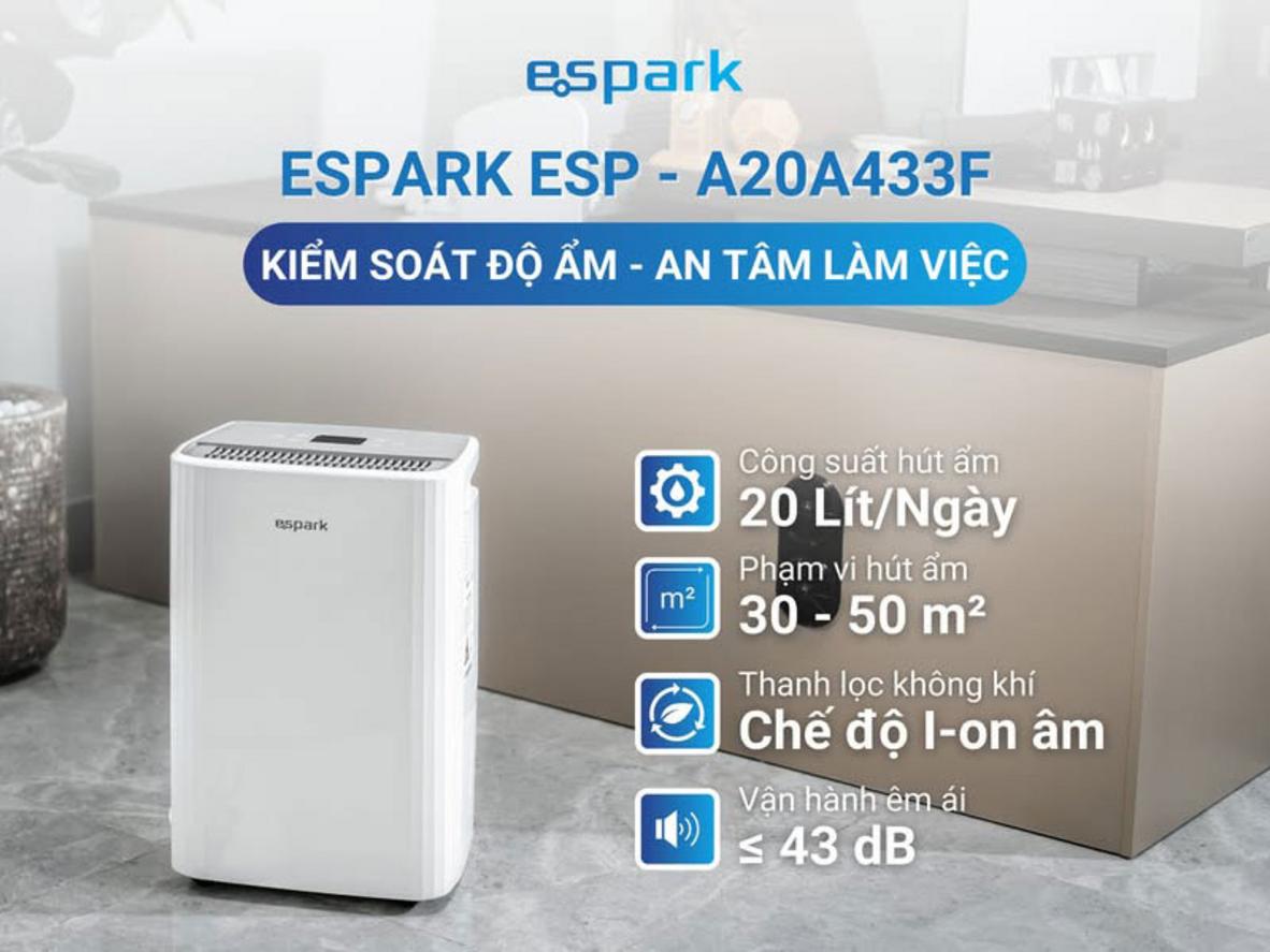 Độ ồn dưới 36 dBA giúp DH14 phù hợp dùng trong phòng ngủ.