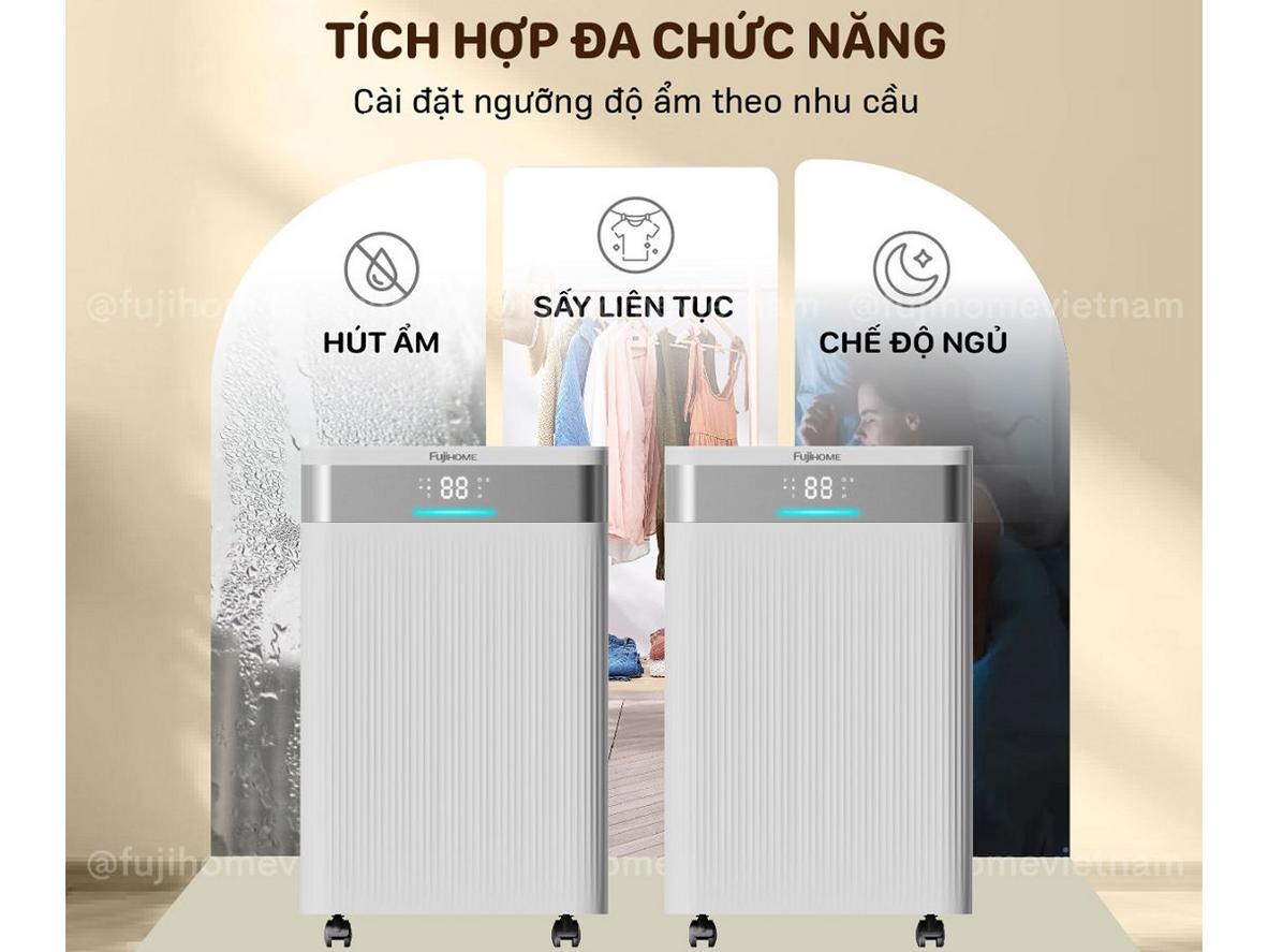 Phù hợp phòng 25–50m²: êm cho phòng ngủ, đủ lực cho phòng khách
