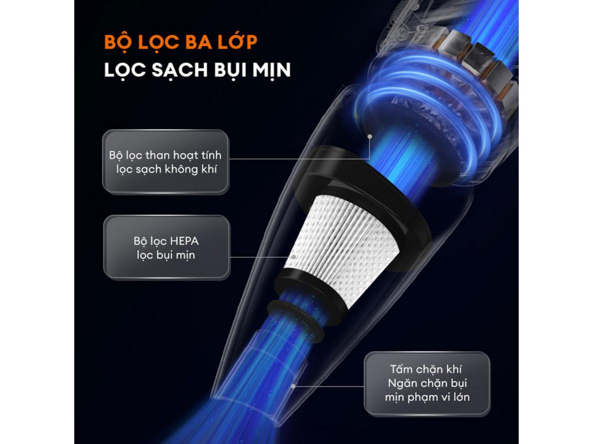 Dây nguồn 4,5 mét giúp Gaabor GVCW-M15AS di chuyển linh hoạt hơn khi dọn nhà.