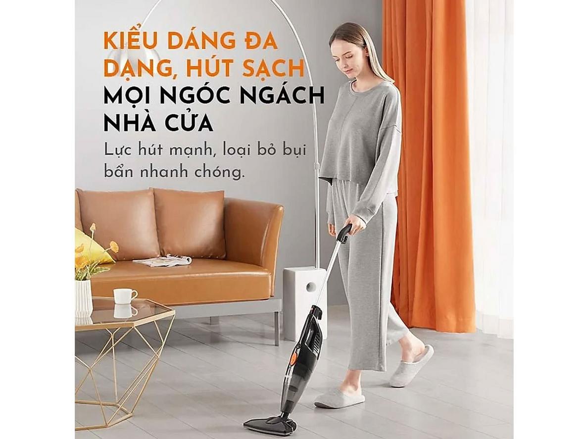 Hệ thống lọc 3 lớp HEPA cùng đầu hút sàn, đầu hút khe hỗ trợ làm sạch kỹ hơn.