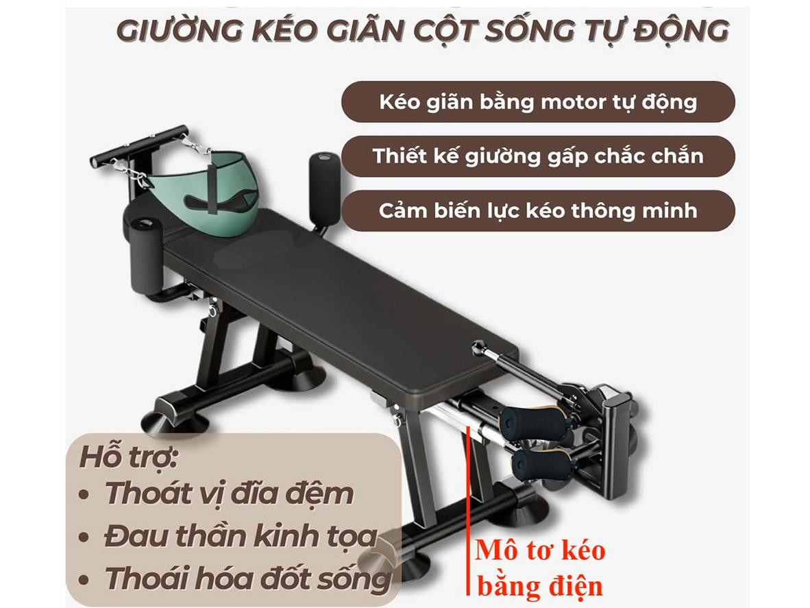 GBM-085 hỗ trợ kéo giãn cả lưng và cổ linh hoạt.