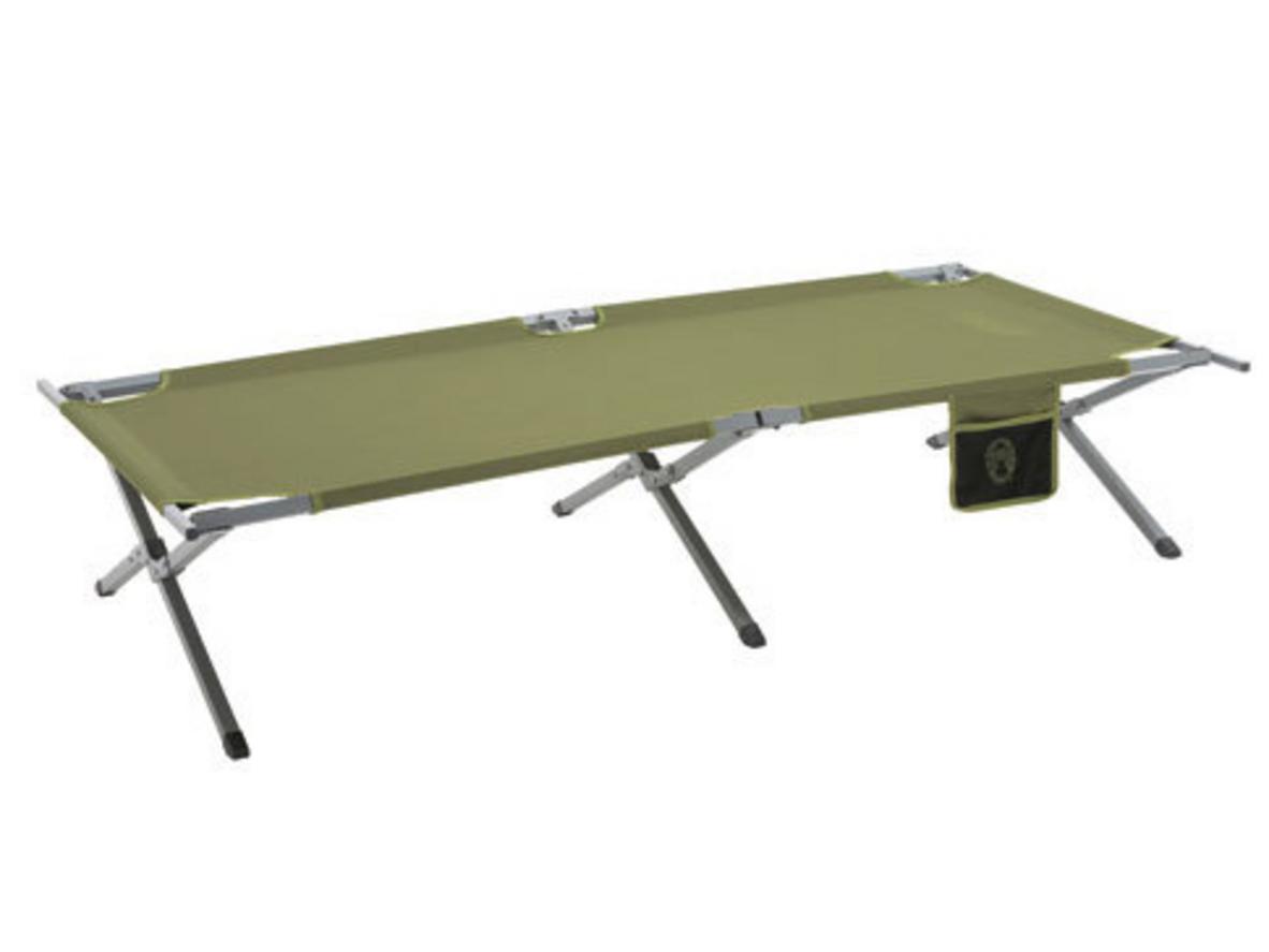 Giường xếp Coleman 2000031295 - Xanh (9072) rộng rãi, chịu tải 140kg, phù hợp cắm trại và dùng làm giường phụ.