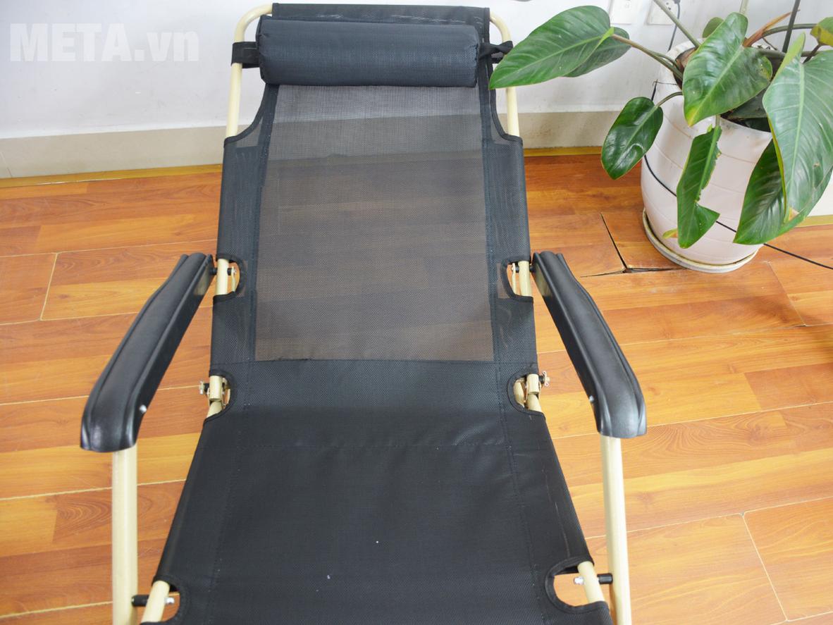 Khung thép sơn tĩnh điện giúp giường xếp Nikita chắc chắn và hạn chế gỉ sét.