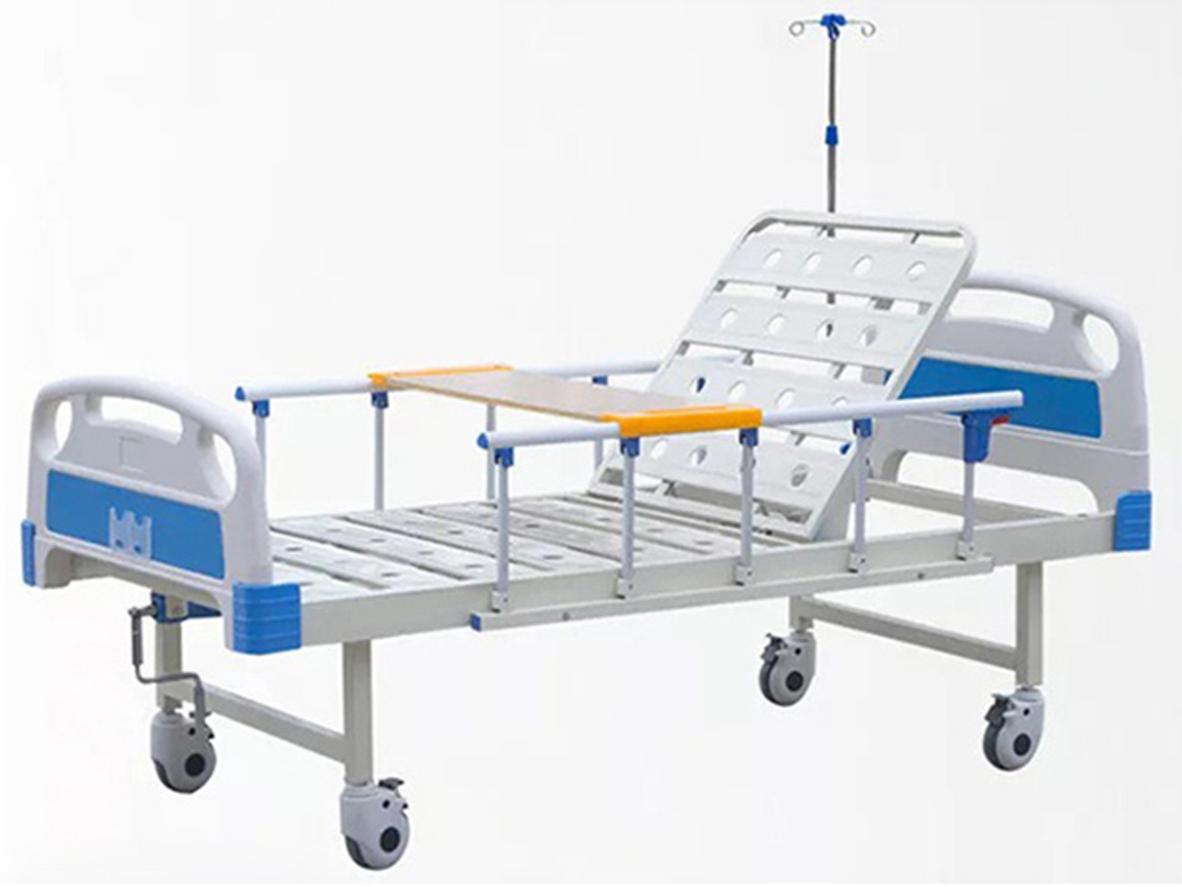 Giường y tế 1 tay quay Nikita NKT-DCN01 cho chăm sóc tại nhà an toàn và tiện dụng.