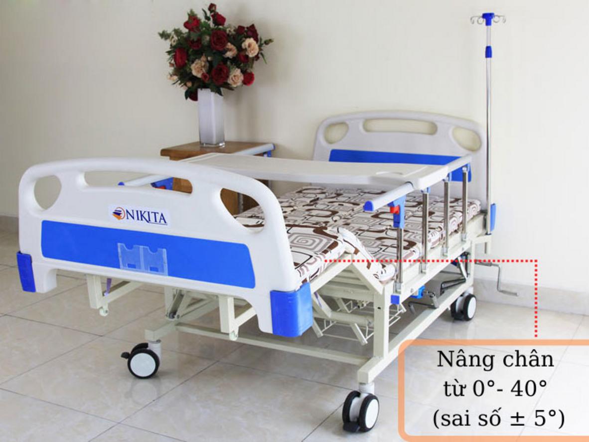 4 tay quay cơ học giúp chỉnh tư thế giường chủ động, dễ dùng cho chăm sóc tại nhà.