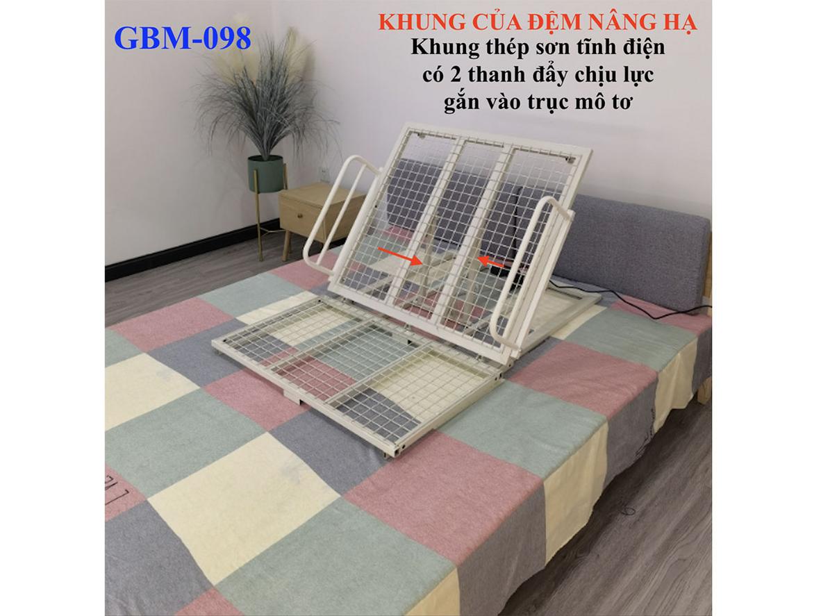 Cận cảnh GBM-098/GBM-098A với điều khiển điện 220V và khung thép sơn tĩnh điện