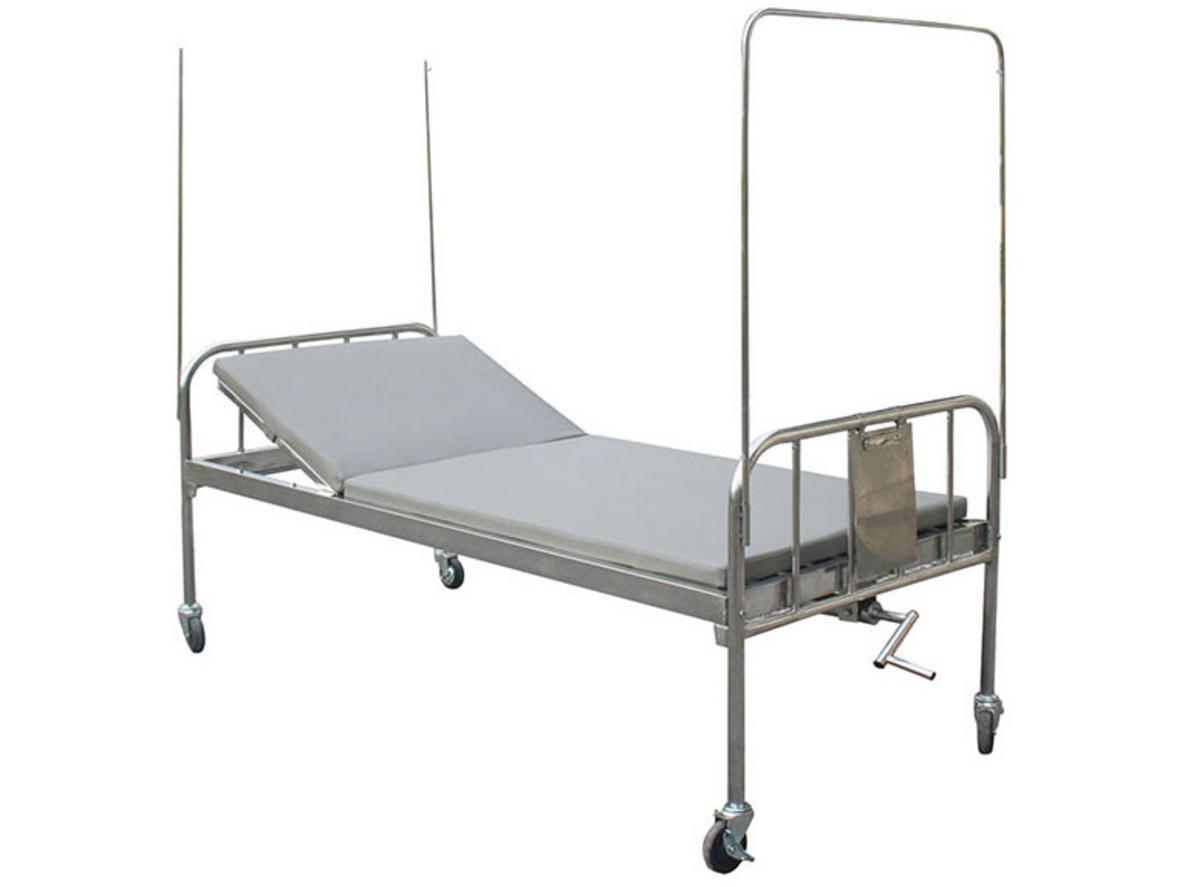 Giường y tế The One GYT02 khung inox, dễ vệ sinh và di chuyển linh hoạt.
