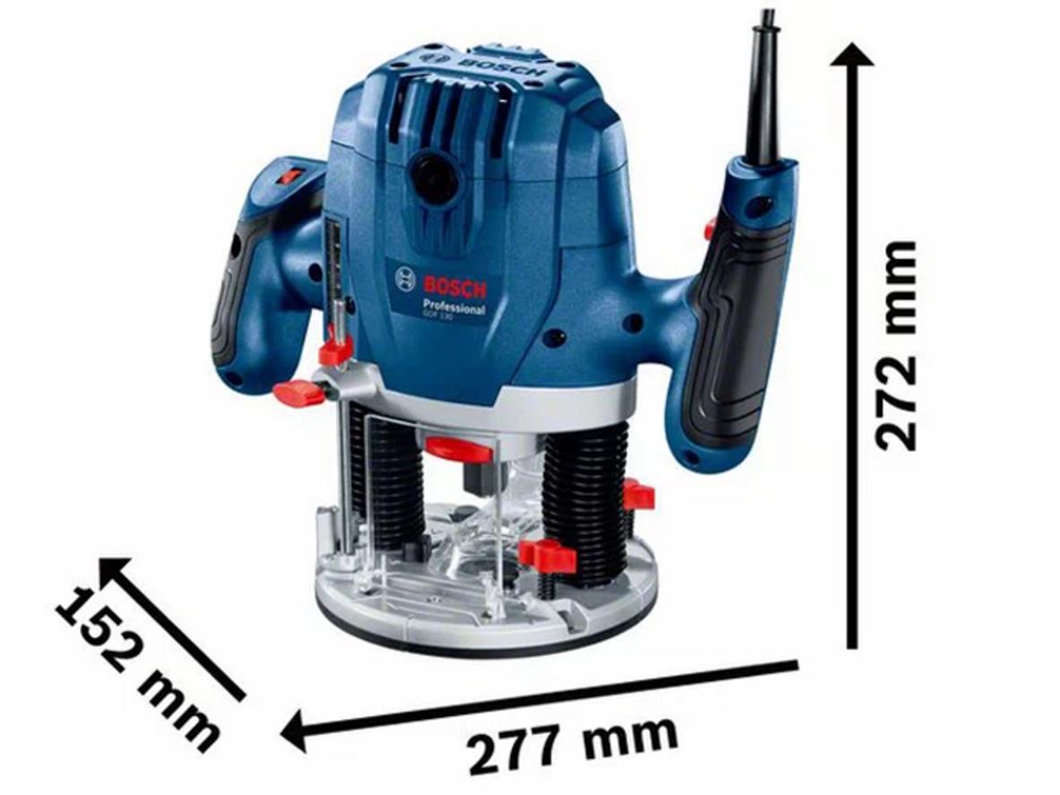 Bosch GOF 130 phù hợp cho nhiều loại gỗ, kể cả gỗ cứng.