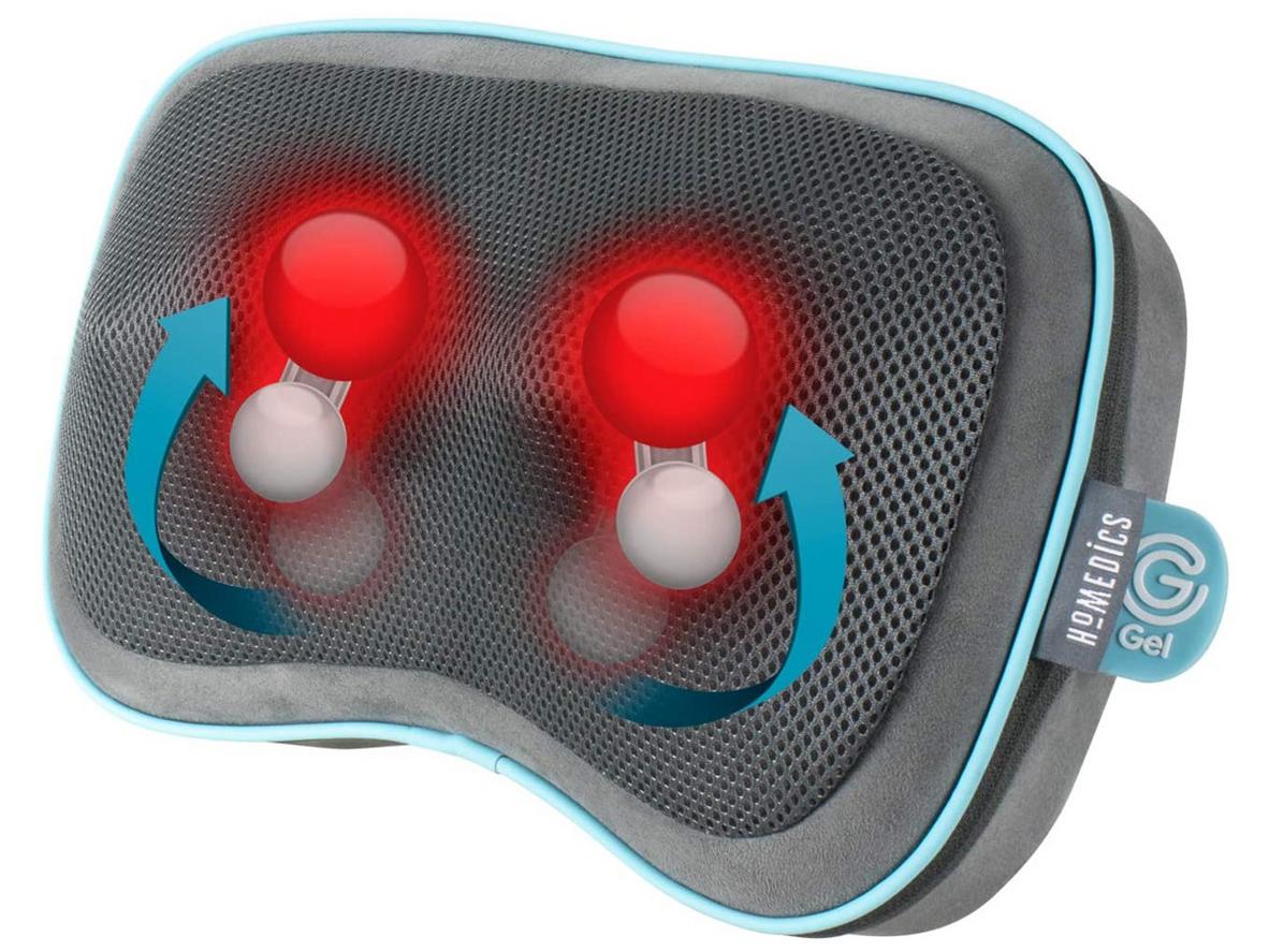 Gối massage shiatsu 3D cao cấp công nghệ GEL – Pin sạc HoMedics GST-550HRC-EU (GST-550HRC-GB)