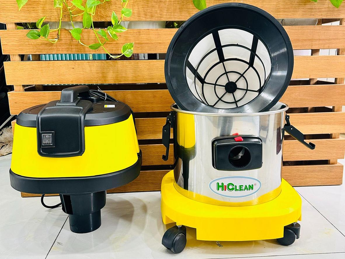 Thùng chứa inox 15L gọn gàng, dễ vệ sinh, phù hợp không gian vừa và nhỏ.