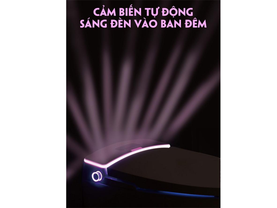 Cơ chế xả xoáy 360 độ hỗ trợ làm sạch mạnh và hạn chế bám cặn.