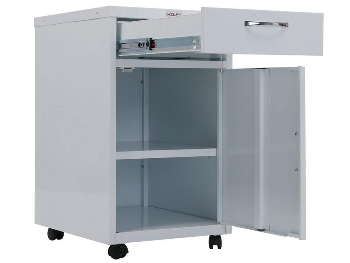 Ngăn kéo êm, bánh xe linh hoạt và kết cấu thép sơn tĩnh điện giúp TP-2 phù hợp môi trường y tế.