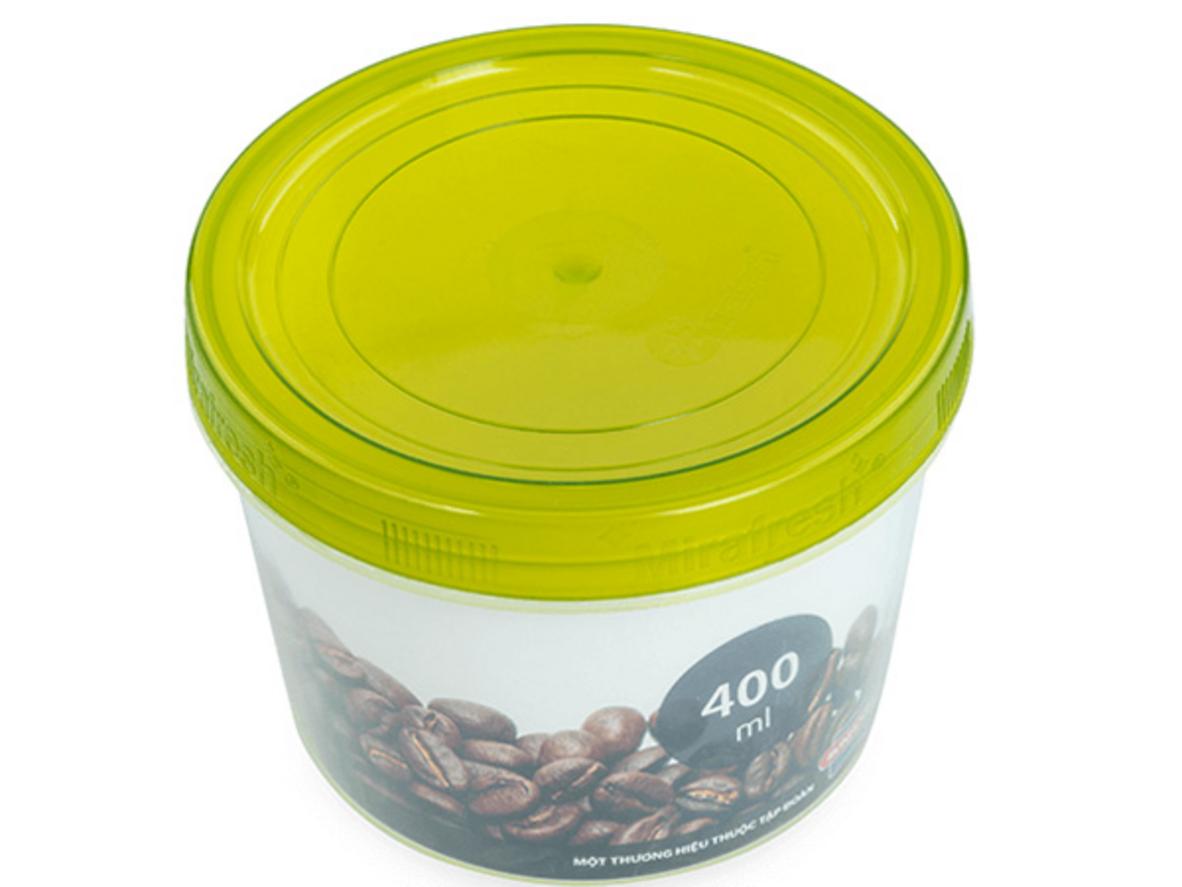 Hộp bảo quản thực phẩm khô BioZone 400ml nhỏ gọn, an toàn cho bếp gia đình.
