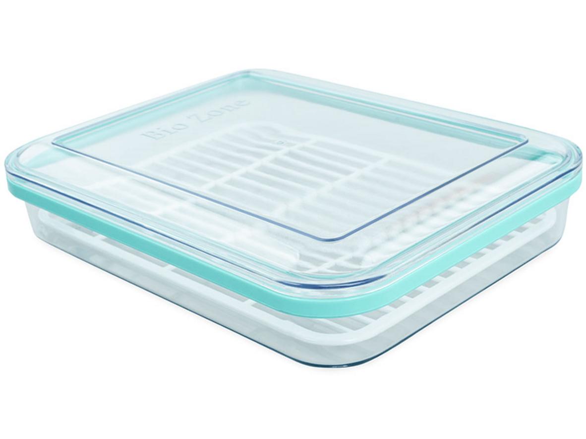 Cận cảnh hộp Biozone KB-FR1200S với vỉ tách nước rời và dung tích 1.200ml.