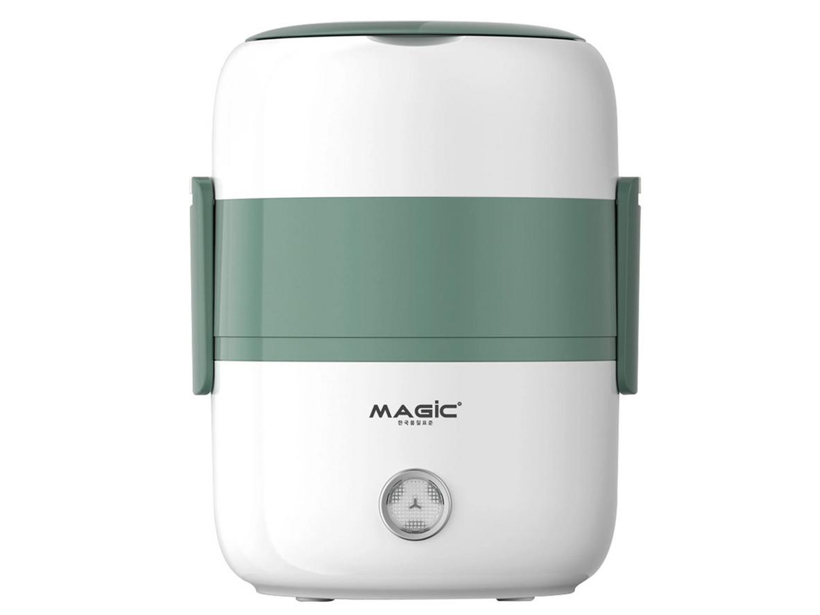 Hộp cơm hâm nóng Magic A-002 nhỏ gọn, phù hợp mang cơm đi làm hoặc đi học.
