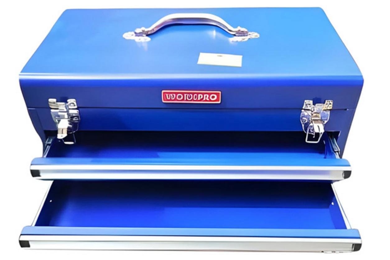 Hộp công cụ 2 ngăn kéo Workpro WP282005 nhỏ gọn, bền chắc, dễ mang theo cho thợ kỹ thuật.
