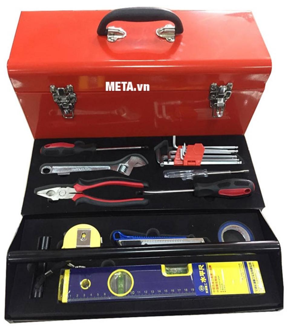 Thiết kế 2 ngăn giúp Kocu KC-13B sắp xếp đồ nghề rõ ràng hơn.