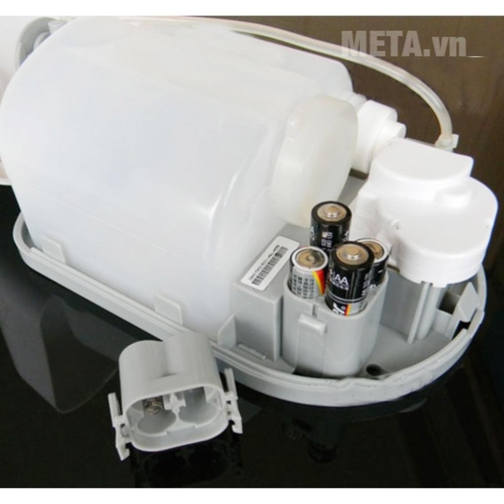 Cận cảnh Xinda ZYQ110: cảm biến tự động, ô quan sát dung dịch và thiết kế treo tường 1.100ml.