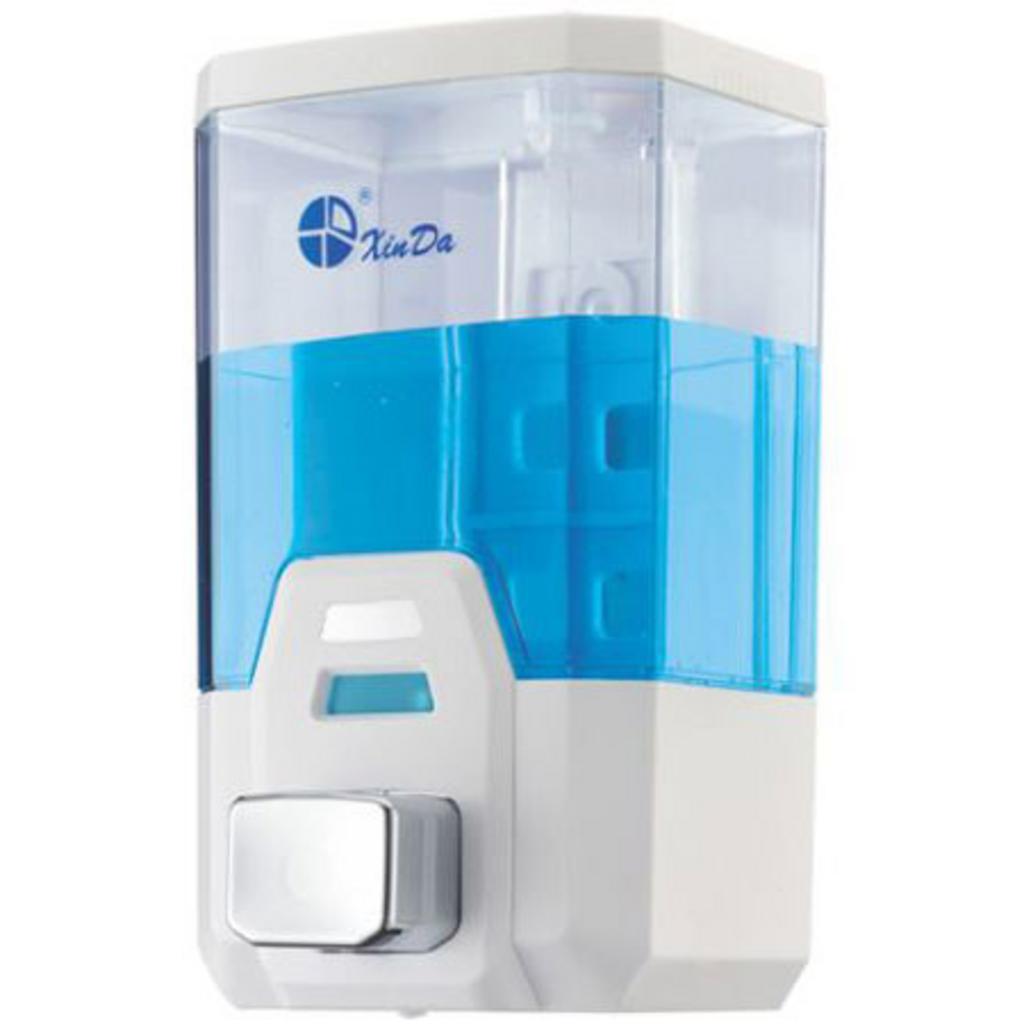 Hộp đựng dầu gội xà phòng Xinda ZYQ100 màu trắng, dung tích 1 lít, phù hợp khách sạn và khu vệ sinh công cộng