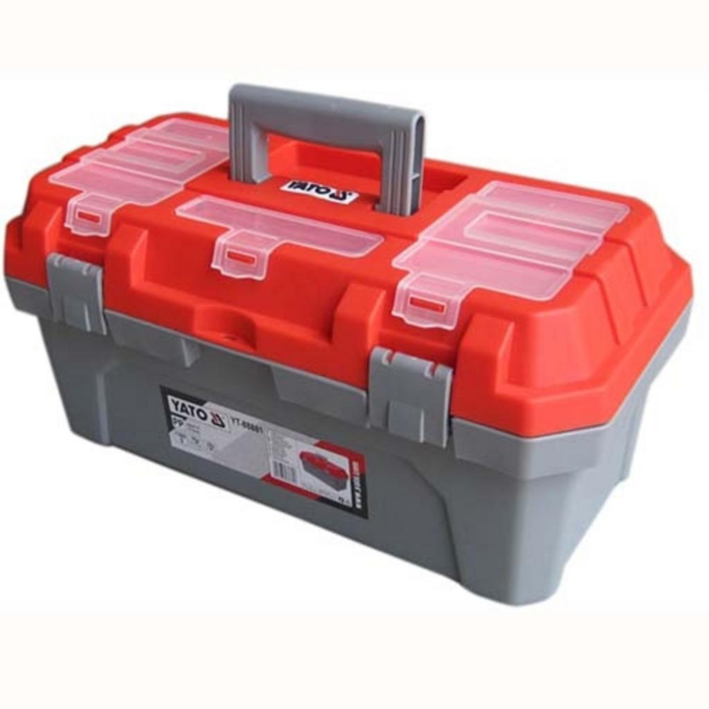 Hộp đựng đồ nghề 19 inch Yato YT-88882 bằng nhựa cao cấp, tải trọng 25kg.